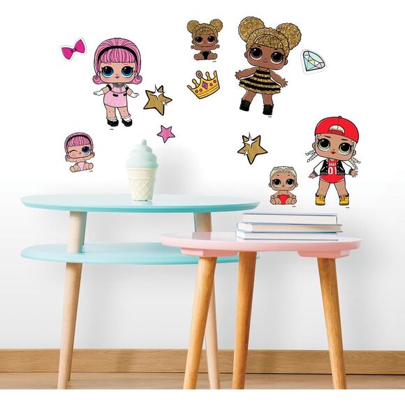 Lol Surprise! RMK3888SCS Peel And Stick Wall Decals New Girl's Decor - Picture 2 of 4